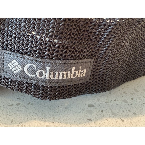 Columbia Men's Fitted Mesh Back Hat Gray Tan Size S/M Patriotic Flag Trees Logo - Picture 7 of 8